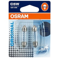 Автолампа галогенная OSRAM C5W FESTOON T10,5X43 12V 5W (2шт.)